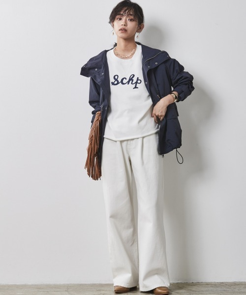 CHIC STYLE（シックスタイル）の「＜大きいサイズ＞綿100%7分袖ロゴ刺しゅうスウェット シックスタイル（スウェット・レディース・オフホワイト/ネイビー/杢グレー・5L/LL/L/3L/4L）」の20枚目の写真