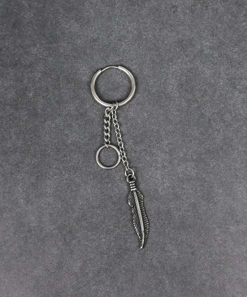4INT.(フォイント)の「モチーフ ロングピアス(片耳用) / サージカルステンレス316L (金属アレルギー対応)(ピアス(片耳用)・メンズ・A/B・FREE)」の5枚目の写真