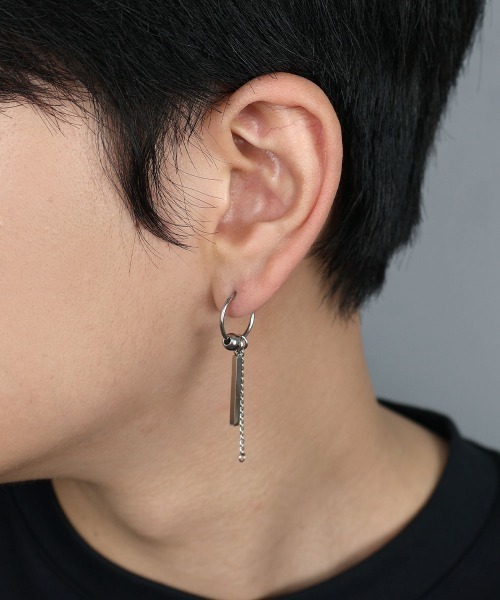 4INT.(フォイント)の「モチーフ ロングピアス(片耳用) / サージカルステンレス316L (金属アレルギー対応)(ピアス(片耳用)・メンズ・A/B・FREE)」の14枚目の写真