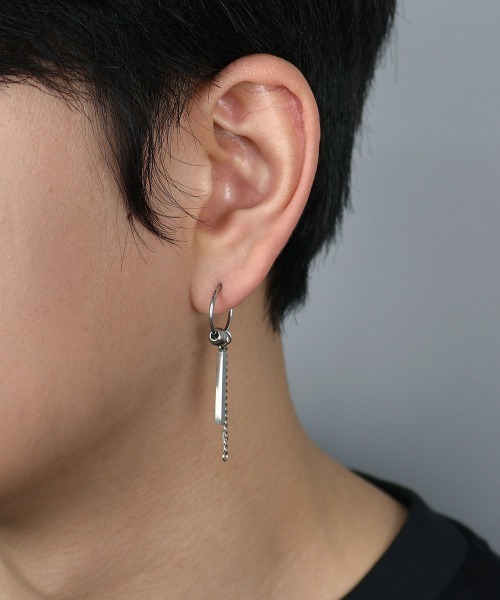 4INT.(フォイント)の「モチーフ ロングピアス(片耳用) / サージカルステンレス316L (金属アレルギー対応)(ピアス(片耳用)・メンズ・A/B・FREE)」の15枚目の写真