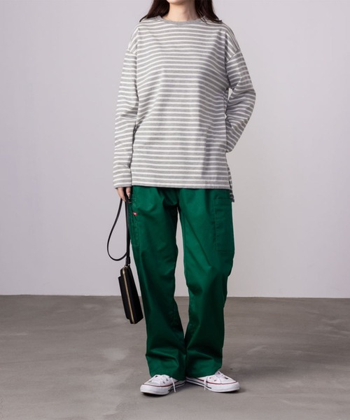 NAVY(ネイビー)の「NAVY ベーシック ボーダー長袖Tシャツ ロンT(Tシャツ/カットソー・レディース・ホワイト×ブラック/グレー×ホワイト/ベージュ系その他・L/M/S/XL)」の4枚目の写真
