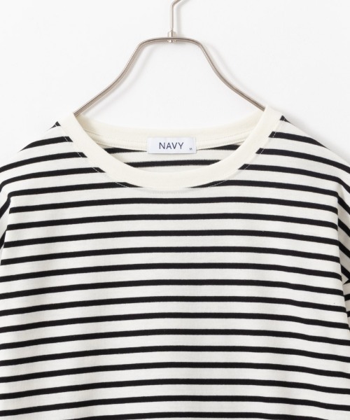 NAVY(ネイビー)の「NAVY ベーシック ボーダー長袖Tシャツ ロンT(Tシャツ/カットソー・レディース・ホワイト×ブラック/グレー×ホワイト/ベージュ系その他・L/M/S/XL)」の13枚目の写真