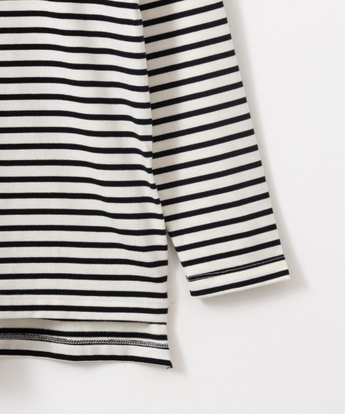 NAVY(ネイビー)の「NAVY ベーシック ボーダー長袖Tシャツ ロンT(Tシャツ/カットソー・レディース・ホワイト×ブラック/グレー×ホワイト/ベージュ系その他・L/M/S/XL)」の14枚目の写真