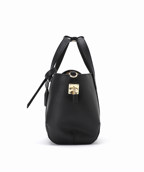 Noble（ノーブル）の「mica della valle/ミカデラヴァッレ mercato（ショルダーバッグ・レディース・ホワイト/ブラック・FREE）」の5枚目の写真