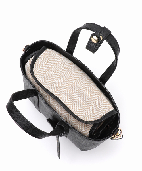 Noble（ノーブル）の「mica della valle/ミカデラヴァッレ mercato（ショルダーバッグ・レディース・ホワイト/ブラック・FREE）」の8枚目の写真