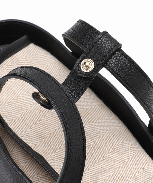 Noble（ノーブル）の「mica della valle/ミカデラヴァッレ mercato（ショルダーバッグ・レディース・ホワイト/ブラック・FREE）」の11枚目の写真