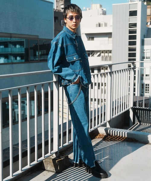 JACKROSE(ジャックローズ)の「JE-FRINGE DENIM PANTS(デニムパンツ・メンズ・ブラック/インディゴブルー・M/L)」の22枚目の写真