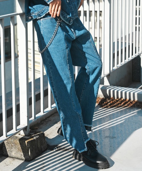 JACKROSE(ジャックローズ)の「JE-FRINGE DENIM PANTS(デニムパンツ・メンズ・ブラック/インディゴブルー・M/L)」の17枚目の写真