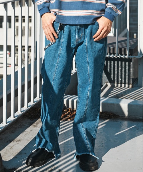 JACKROSE(ジャックローズ)の「JE-FRINGE DENIM PANTS(デニムパンツ・メンズ・ブラック/インディゴブルー・M/L)」の20枚目の写真