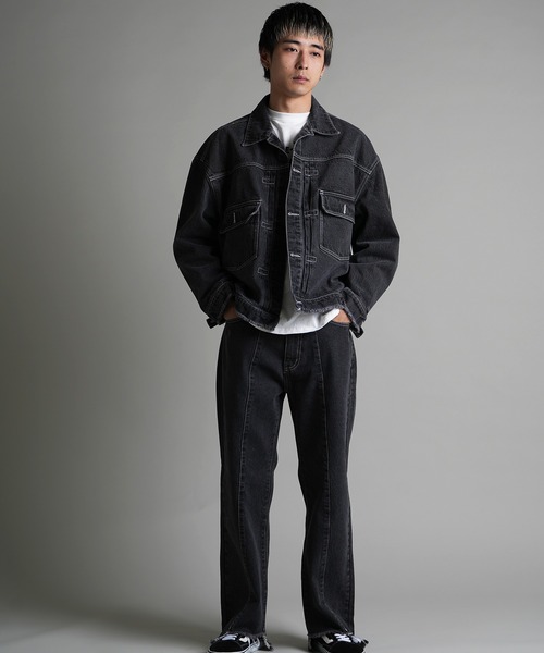 JACKROSE(ジャックローズ)の「JE-FRINGE DENIM PANTS(デニムパンツ・メンズ・ブラック/インディゴブルー・M/L)」の10枚目の写真