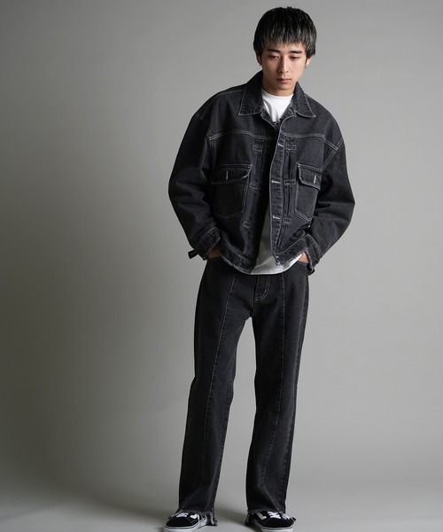 JACKROSE(ジャックローズ)の「JE-FRINGE DENIM PANTS(デニムパンツ・メンズ・ブラック/インディゴブルー・M/L)」の11枚目の写真