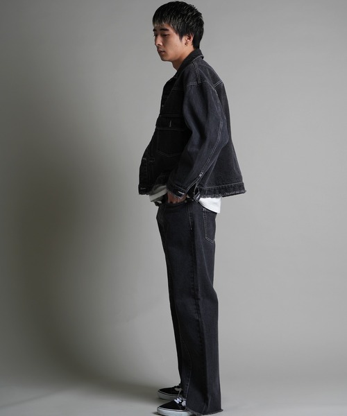 JACKROSE(ジャックローズ)の「JE-FRINGE DENIM PANTS(デニムパンツ・メンズ・ブラック/インディゴブルー・M/L)」の12枚目の写真