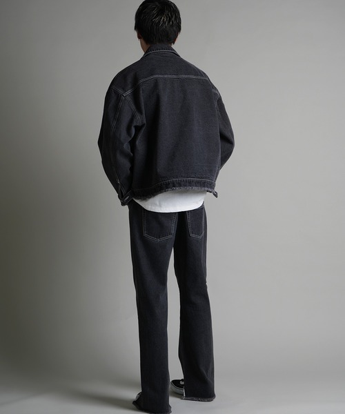 JACKROSE(ジャックローズ)の「JE-FRINGE DENIM PANTS(デニムパンツ・メンズ・ブラック/インディゴブルー・M/L)」の13枚目の写真