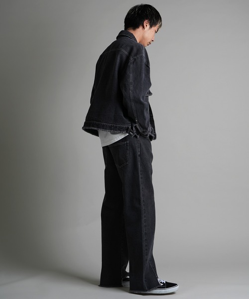 JACKROSE(ジャックローズ)の「JE-FRINGE DENIM PANTS(デニムパンツ・メンズ・ブラック/インディゴブルー・M/L)」の14枚目の写真