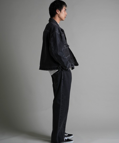 JACKROSE(ジャックローズ)の「JE-FRINGE DENIM PANTS(デニムパンツ・メンズ・ブラック/インディゴブルー・M/L)」の15枚目の写真