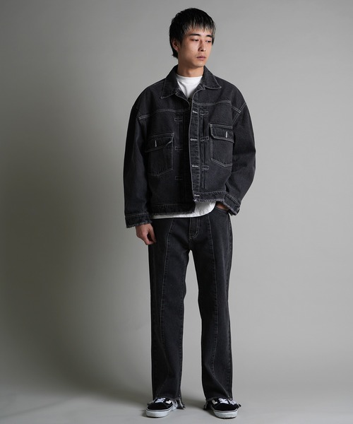 JACKROSE(ジャックローズ)の「JE-FRINGE DENIM PANTS(デニムパンツ・メンズ・ブラック/インディゴブルー・M/L)」の16枚目の写真