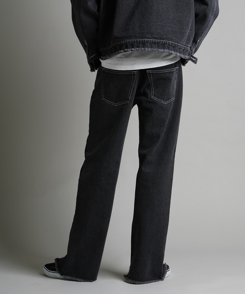 JACKROSE(ジャックローズ)の「JE-FRINGE DENIM PANTS(デニムパンツ・メンズ・ブラック/インディゴブルー・M/L)」の8枚目の写真