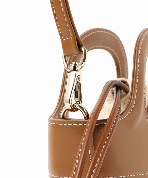 Demi-Luxe BEAMS（デミルクス ビームス）の「Demi-Luxe BEAMS / コンビ かごバッグ（かごバッグ・レディース・ブラウン/ブラック・ONE SIZE）」の13枚目の写真