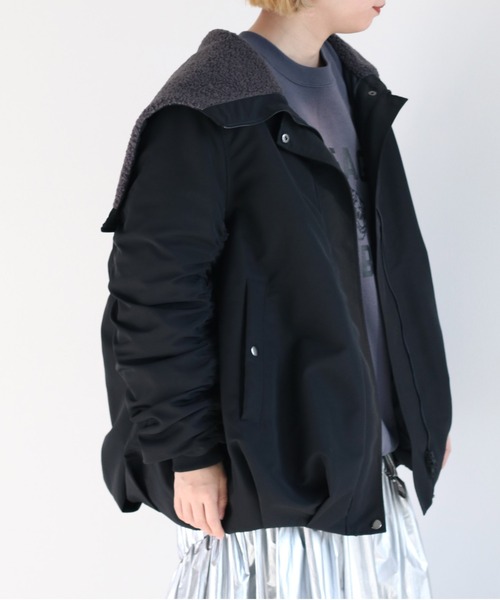 cepo（セポ）の「ソデギャザーバルーンボアブルゾン（ブルゾン・レディース・オリーブ/ブラック・M）」の17枚目の写真