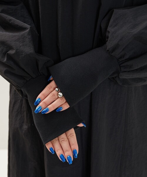 FREAK'S STORE（フリークスストア）の「限定展開　パネル ステッチデザイン ナイロンワンピース（ワンピース・レディース・ナチュラル/ブラック/オリーブ/サックスブルー・SMALL/MEDIUM）」の20枚目の写真