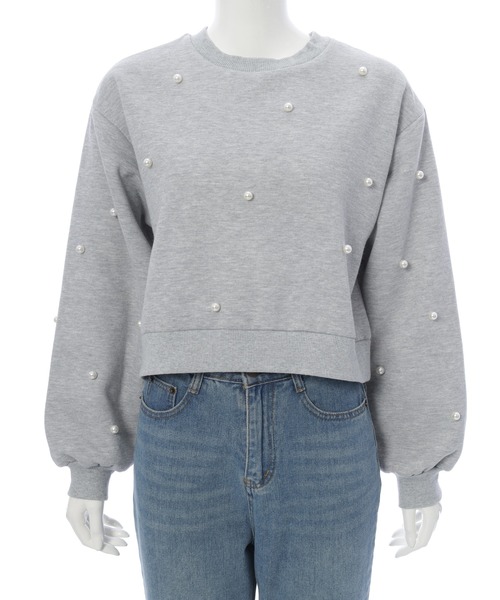 Edit Sheen（エディットシーン）の「裏起毛パールスウェット（スウェット・レディース・ブラック/グレー・M）」の14枚目の写真