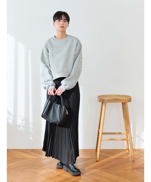 Edit Sheen（エディットシーン）の「裏起毛パールスウェット（スウェット・レディース・ブラック/グレー・M）」の20枚目の写真