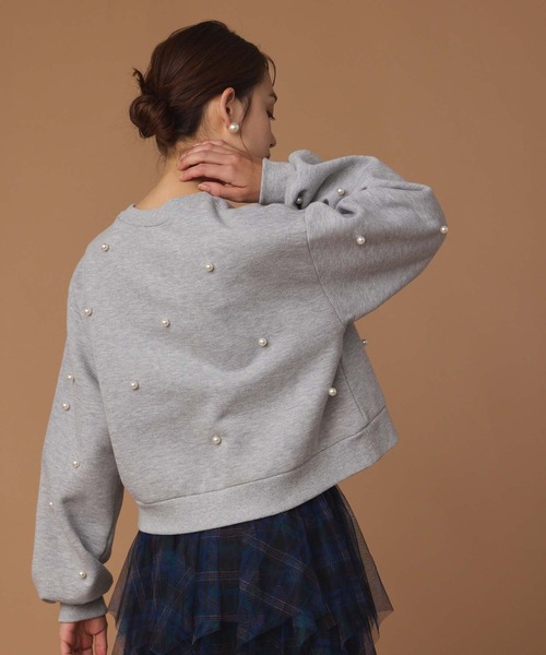 Edit Sheen（エディットシーン）の「裏起毛パールスウェット（スウェット・レディース・ブラック/グレー・M）」の11枚目の写真