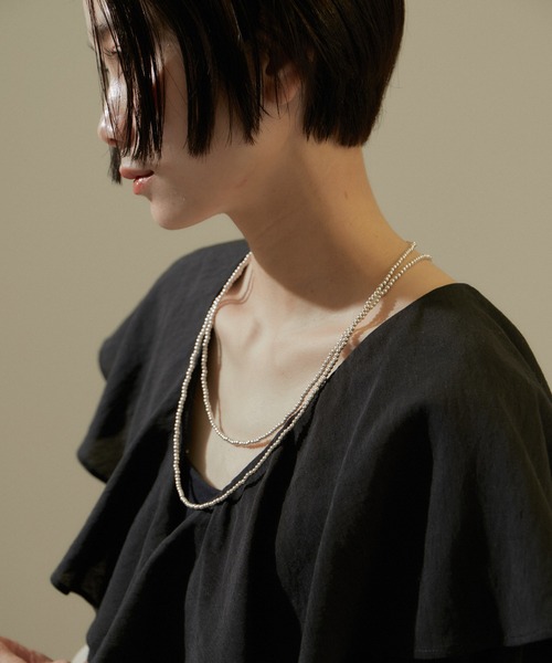 SALON adam et rope'（サロン アダム エ ロペ）の「[24SS]フリルカラーブラウス/ラッフルカラー（シャツ/ブラウス・レディース・ブラック/ベージュ/オフホワイト・FREE）」の19枚目の写真