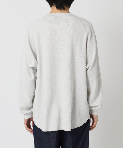 417 EDIFICE（フォーワンセブンエディフィス）の「メランジ ワッフル カットソー（Tシャツ/カットソー・メンズ・ホワイト/ベージュ/チャコールグレー・SMALL/MEDIUM/LARGE）」の12枚目の写真