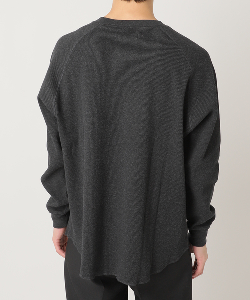 417 EDIFICE（フォーワンセブンエディフィス）の「メランジ ワッフル カットソー（Tシャツ/カットソー・メンズ・ホワイト/ベージュ/チャコールグレー・SMALL/MEDIUM/LARGE）」の22枚目の写真