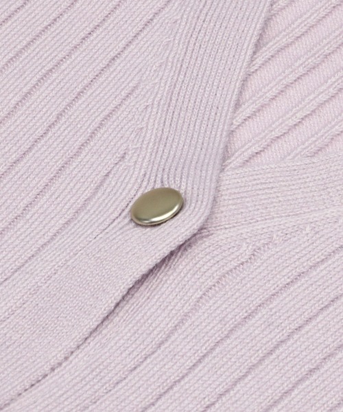 TOKYO SHIRTS（トウキョウシャツ）の「リブVネックニットカーディガン（カーディガン/ボレロ・レディース・ベビーピンク/ミント/モカ・M/L）」の11枚目の写真