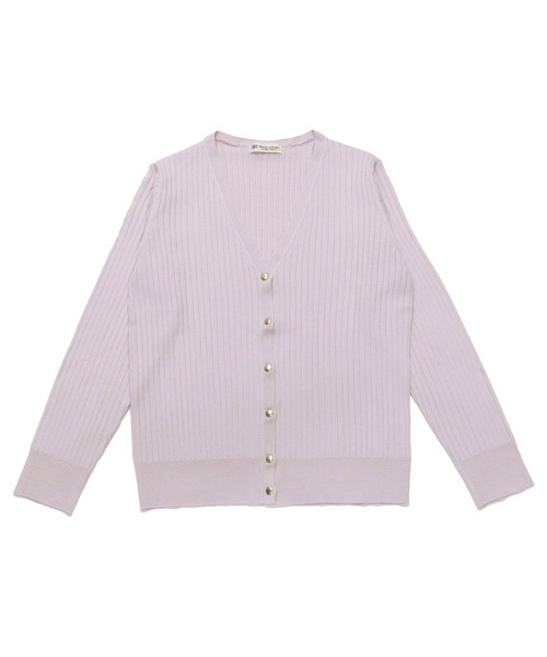 TOKYO SHIRTS（トウキョウシャツ）の「リブVネックニットカーディガン（カーディガン/ボレロ・レディース・ベビーピンク/ミント/モカ・M/L）」の13枚目の写真