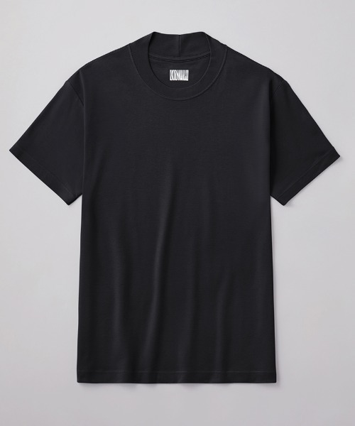 ホワイトラベル コットン 半袖 ラウンドTシャツ_BLACK ユナイテッドアスレ United Athle tシャツ ラグラン 無地 メンズ