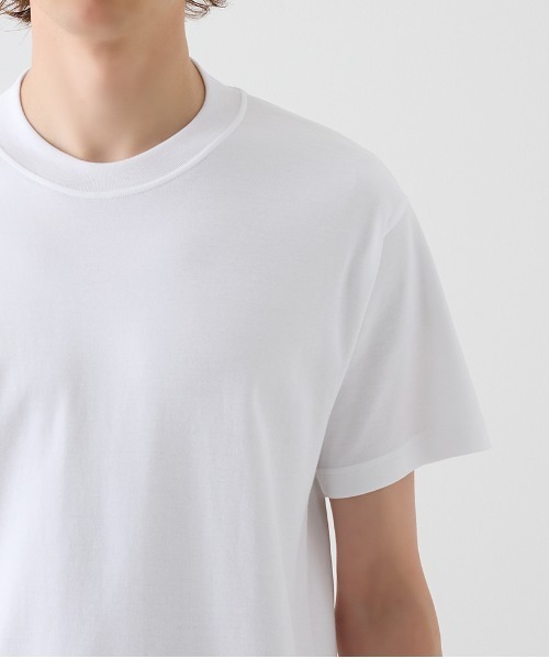 BODY WILD（ボディーワイルド）の「BODY WILD/ボディワイルド Tシャツ ジャケットプラス 後ろ襟高め設計（Tシャツ/カットソー・メンズ・グレー/ブラック/ホワイト・X-LARGE/MEDIUM/LARGE）」の9枚目の写真