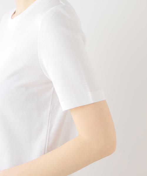 Deuxieme Classe(ドゥーズィエムクラス)の「*GIZA フライスTシャツ(Tシャツ/カットソー・レディース・ブラック/ホワイト・FREE)」の16枚目の写真