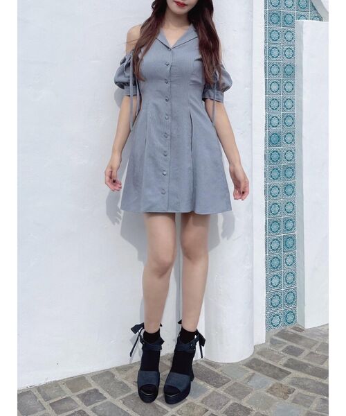 EATME（イートミー）の「BACKリボンサンダル（サンダル・レディース・ブラック/ブルー・S/M/L）」の8枚目の写真