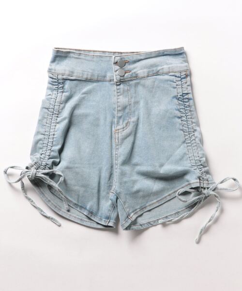 Mayree（メイリー）の「【Mayree】リボンハイウエストデニムショートパンツ（デニムパンツ・レディース・ブルー/ブラック・SMALL/MEDIUM/LARGE/X-LARGE）」の9枚目の写真
