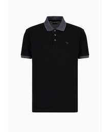 EMPORIO ARMANI | 【エンポリオ アルマーニ】ポロシャツ シルケットピケ マイクロイーグル刺繍(ポロシャツ)