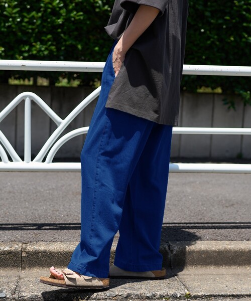 FREAK'S STORE(フリークスストア)の「リネンレーヨン イージーパンツ/コットンイージーパンツ(その他パンツ・レディース・ピンク/オフホワイト/サックスブルー/オリーブ/ブルーグリーン/ブラック/ブルー/ネイビー/オレンジ・フリ-)」の12枚目の写真