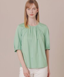 MACKINTOSH LONDON（マッキントッシュ ロンドン）の「ハイツイストコットンレーヨンギャザープルオーバー（Tシャツ/カットソー）」