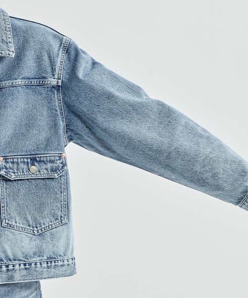 tanaka タナカ　デニム　オシャレ　VONIQUE TANAKA/タナカ】NEW CLASSIC JEAN JACKET BLEACH BLUE/ニュー