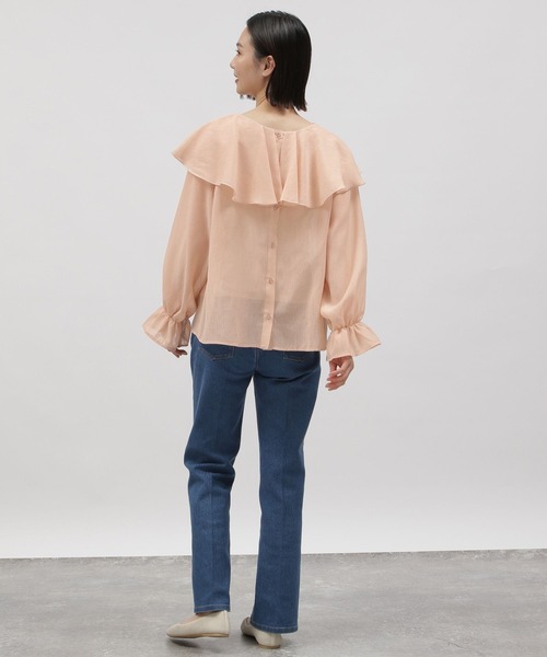 LAKOLE（ラコレ）の「2WAYラッフルシアーブラウス / 112533（シャツ/ブラウス・レディース・ブラック/桜/アイボリー・SMALL/MEDIUM）」の20枚目の写真