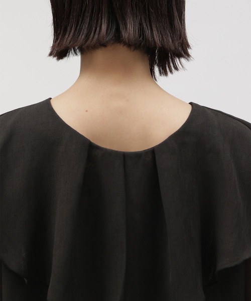 LAKOLE（ラコレ）の「2WAYラッフルシアーブラウス / 112533（シャツ/ブラウス・レディース・ブラック/桜/アイボリー・SMALL/MEDIUM）」の15枚目の写真