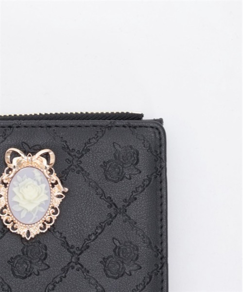 axes femme（アクシーズファム）の「ローズキルト型押しミニ財布（財布・レディース・ピンク/ブラック・FREE）」の18枚目の写真