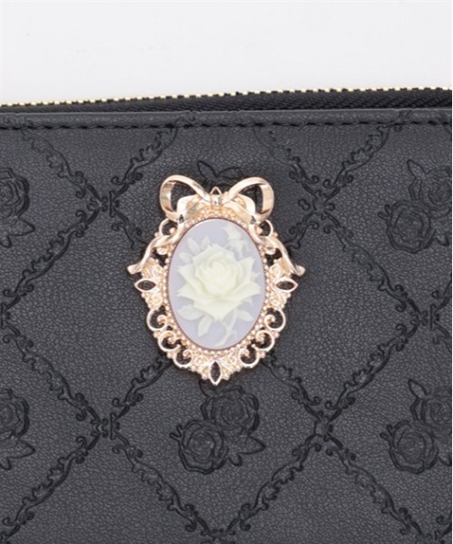 axes femme（アクシーズファム）の「ローズキルト型押しミニ財布（財布・レディース・ピンク/ブラック・FREE）」の20枚目の写真