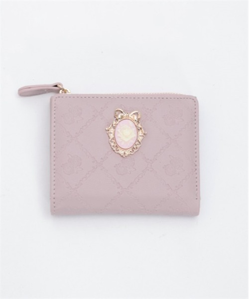 axes femme（アクシーズファム）の「ローズキルト型押しミニ財布（財布・レディース・ピンク/ブラック・FREE）」の12枚目の写真