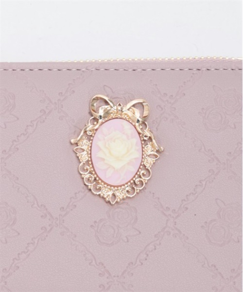 AETHER 】折り財布 新品未使用 ローズ型押し 公式ブランド終了 AETHER