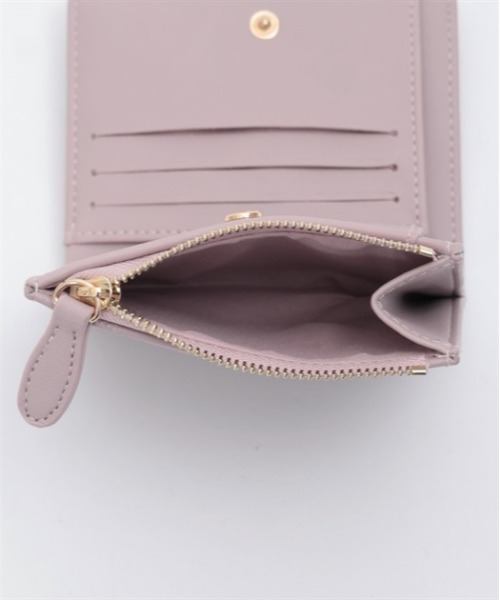 axes femme（アクシーズファム）の「ローズキルト型押しミニ財布（財布・レディース・ピンク/ブラック・FREE）」の6枚目の写真