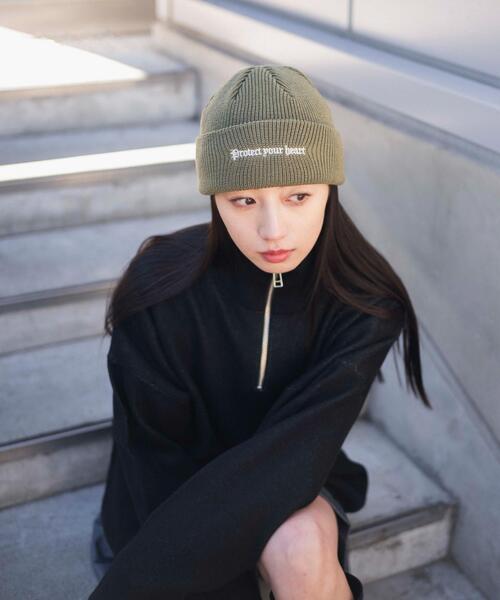 WEGO（ウィゴー）の「WEGO/ロゴショートビーニー（ニットキャップ/ビーニー・レディース・ブラック/カーキ/ライトグレー/その他1/その他2/ライトピンク/ブラック系その他/杢グレー/その他4/ダークグレー/その他3/ブラウン/レッド・FREE）」の19枚目の写真