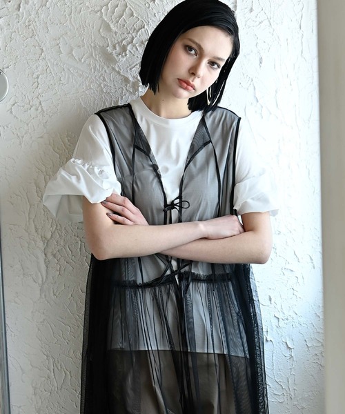 【セール】バルーンタフタスリーブプルオーバー（Tシャツ/カットソー）｜RAW FUDGE（ローファッジ）